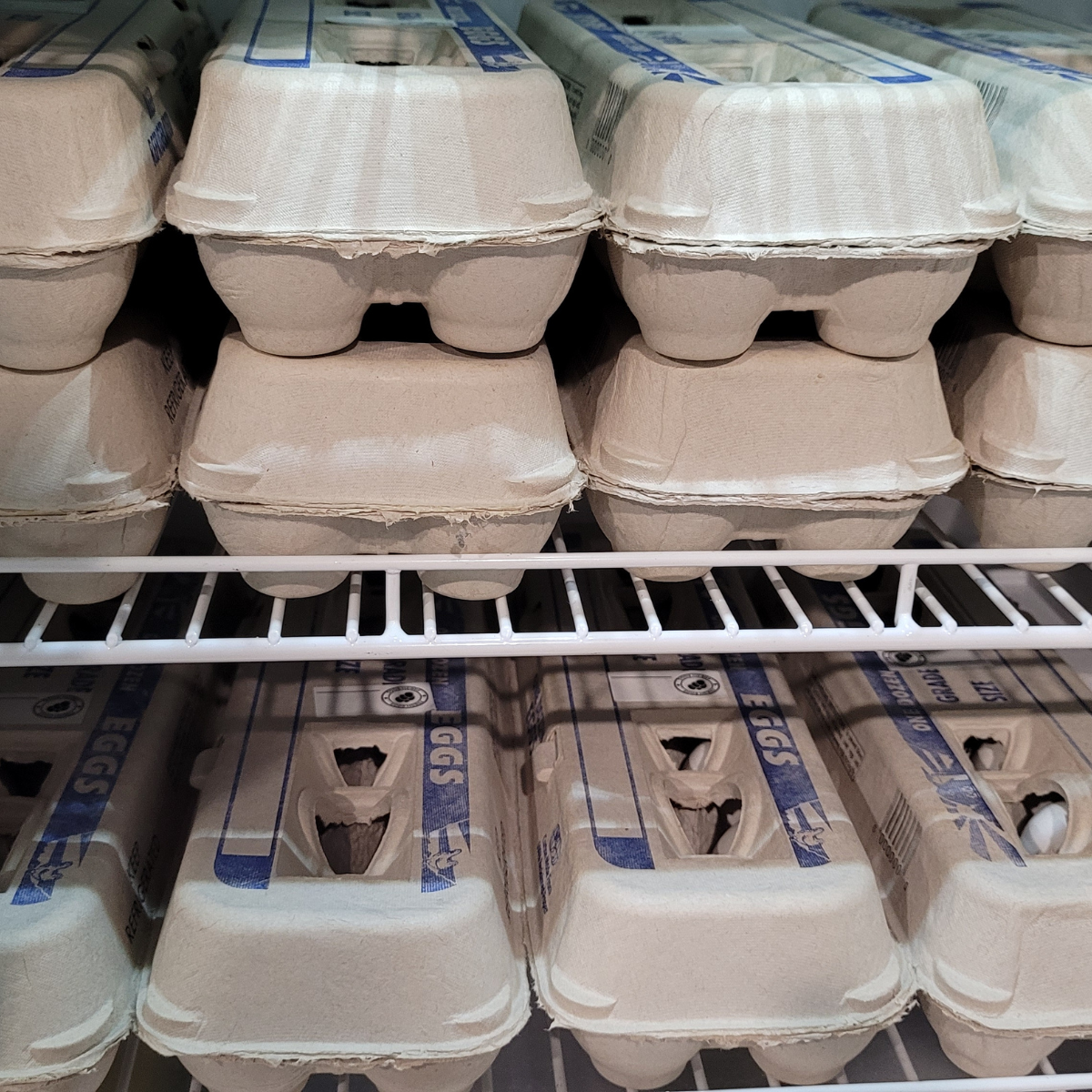 refrigerated egg cartons
