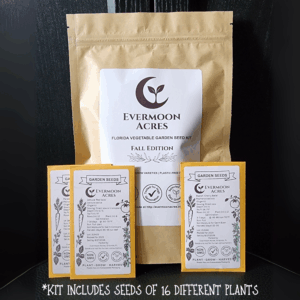 evermoonacres fall seed garden kit florida