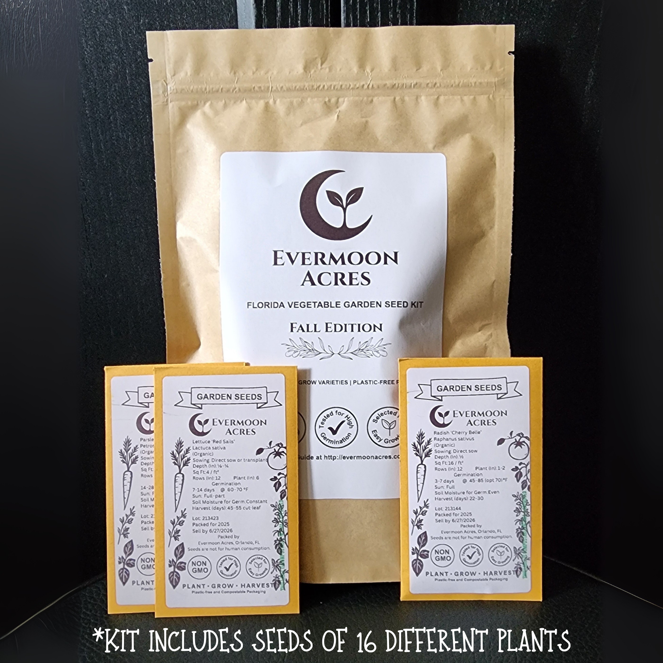 evermoonacres fall seed garden kit florida